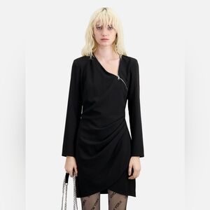 NWT WOMEN'S THE KOOPLES BLACK MINI DRESS SIZE 0
